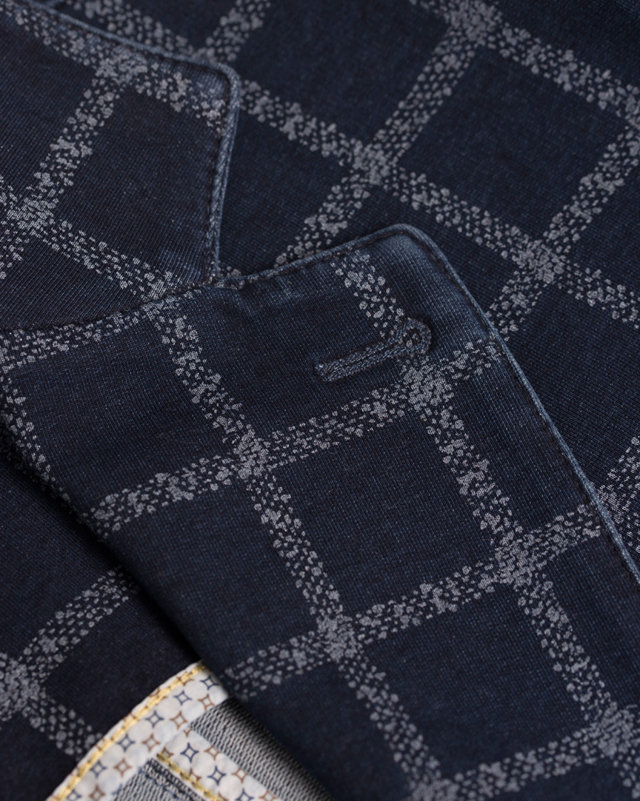 Homme | Blazers | Circolo 1901 | Jersey Check Club Blazer Indigo