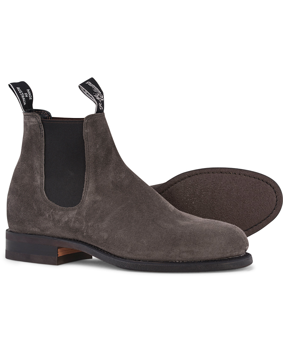 Homme | R.M.Williams Wentworth G Boot Suede Whisper Grey | R.M.Williams | Wentworth G Boot Suede Whisper Grey
