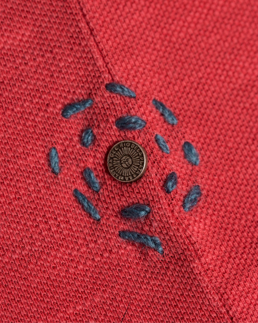 Homme | Polos | La Martina | Juarez Vintage Slub Pique Polo Cayenne Red XL
