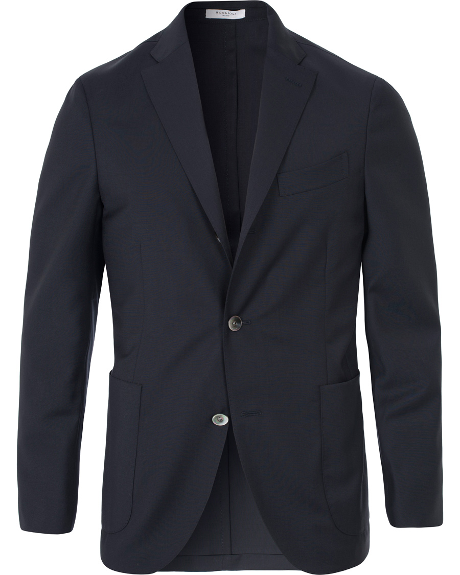 Heren | Pakken | Boglioli | Dover Patch Pocket Wool Suit Navy