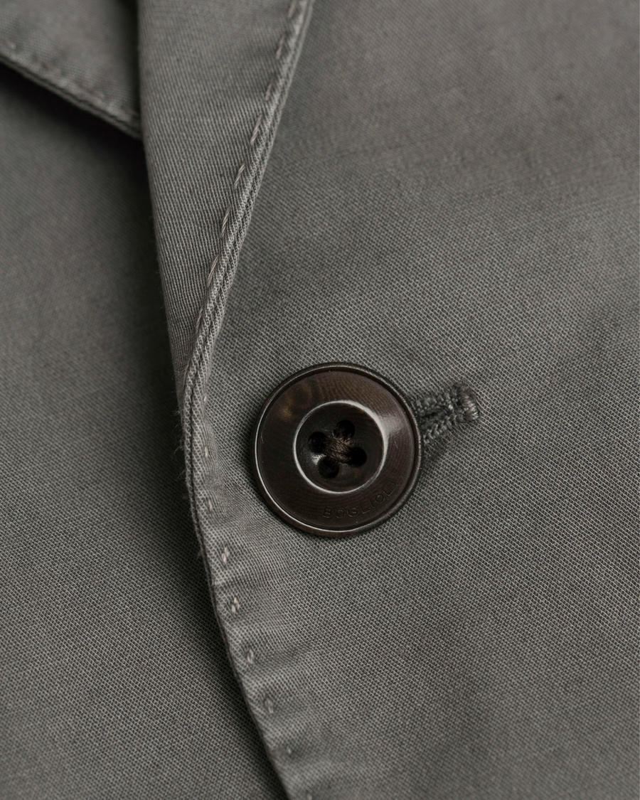 Heren | Pakken | Boglioli | Coat Patch Pocket Cotton/Linen Suit Light Grey