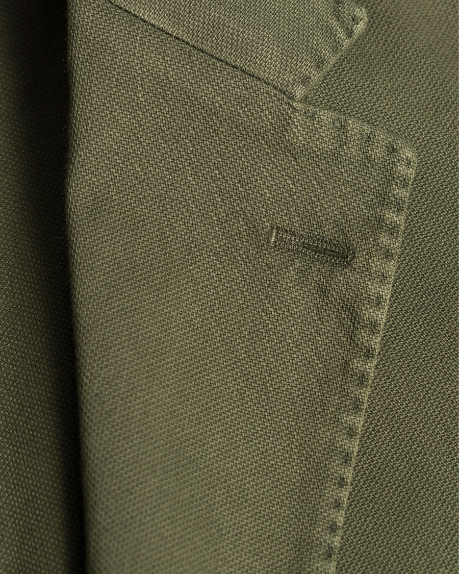 Homme | Blazers | Boglioli | Coat Patch Pocket Stretch Cotton Blazer Dark Green