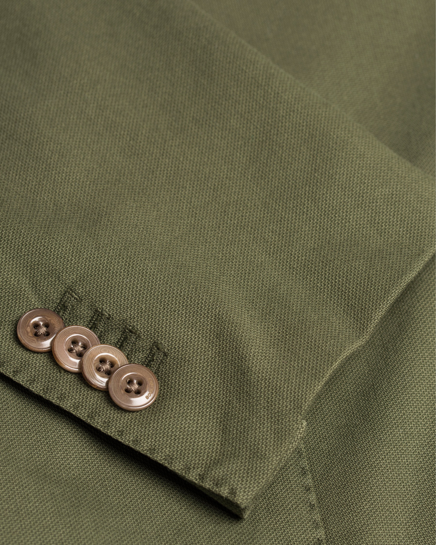 Homme | Blazers | Boglioli | Coat Patch Pocket Stretch Cotton Blazer Dark Green