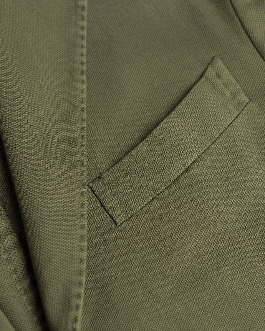 Homme | Blazers | Boglioli | Coat Patch Pocket Stretch Cotton Blazer Dark Green