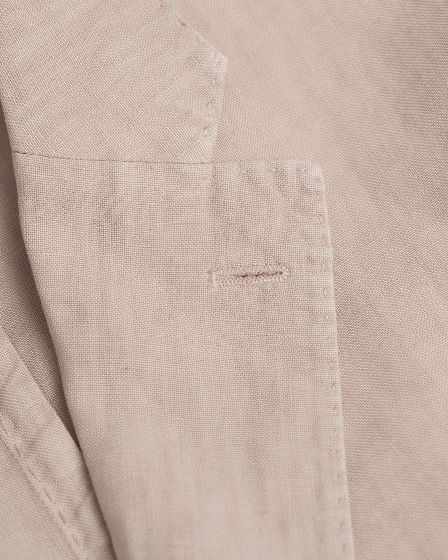 Homme | Blazers | Boglioli | K Jacket Patch Pocket Linen Blazer Natural