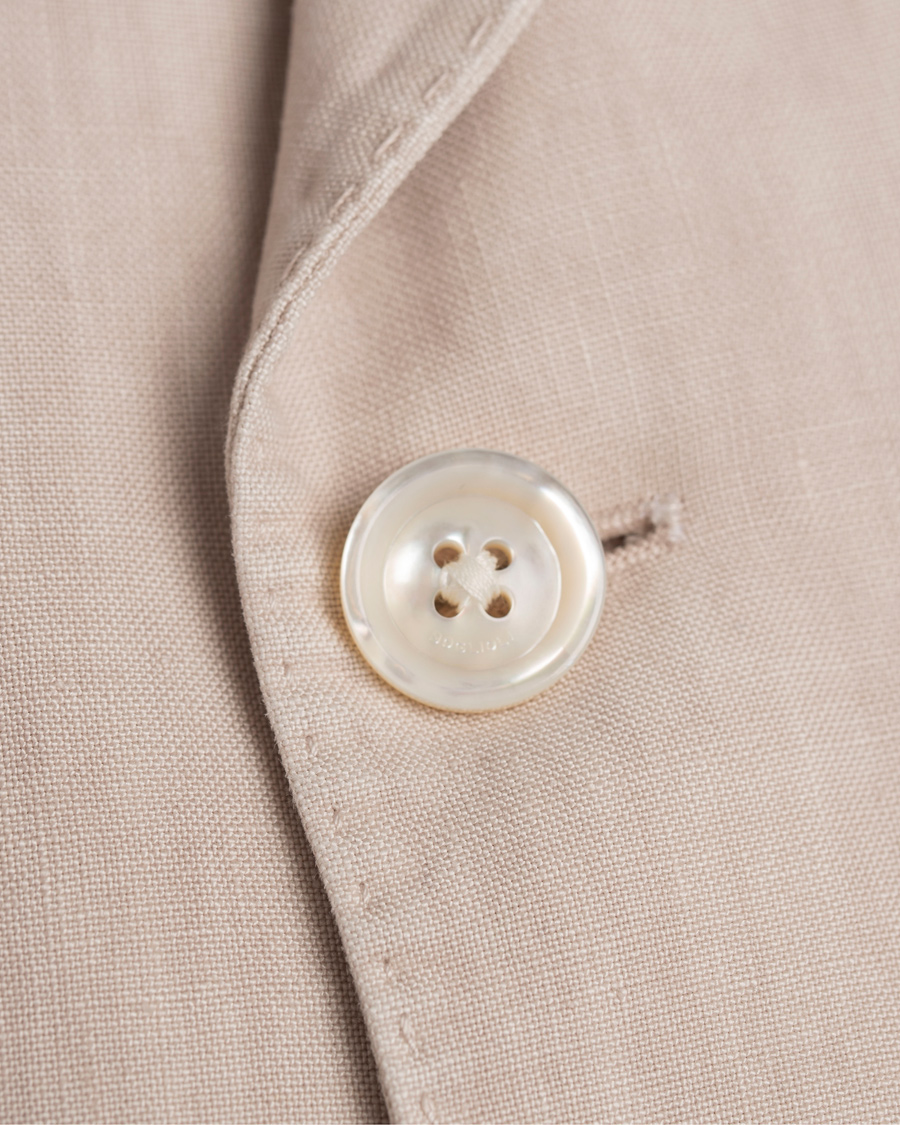 Homme | Blazers | Boglioli | K Jacket Patch Pocket Linen Blazer Natural