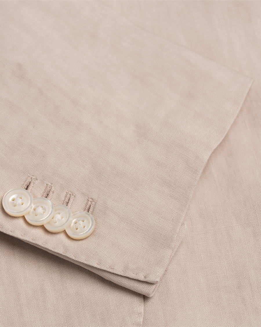 Homme | Blazers | Boglioli | K Jacket Patch Pocket Linen Blazer Natural