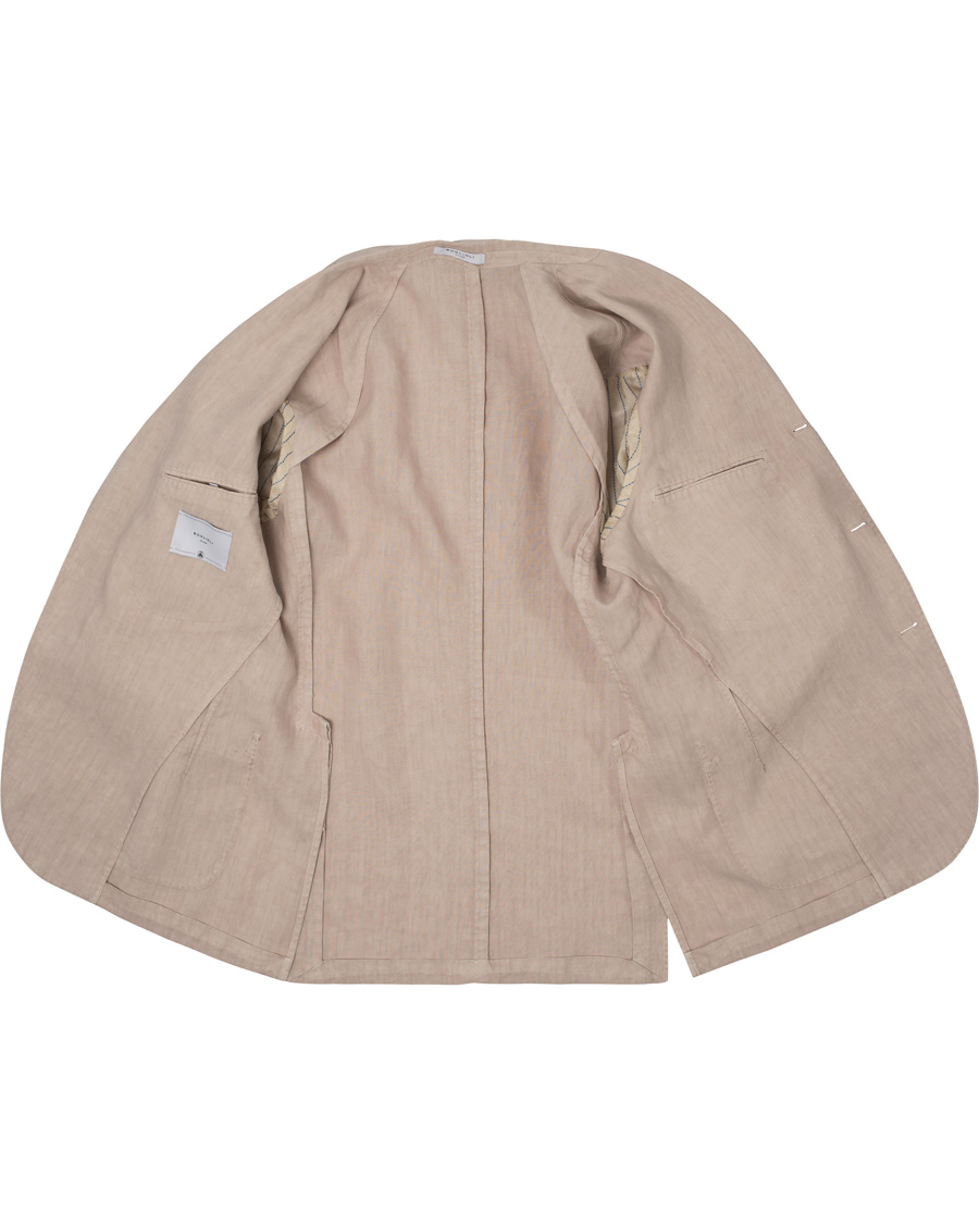 Homme | Blazers | Boglioli | K Jacket Patch Pocket Linen Blazer Natural