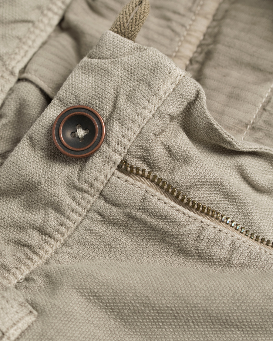 Homme | Pantalons | Incotex | Slim Fit Cargo Slacks Natural
