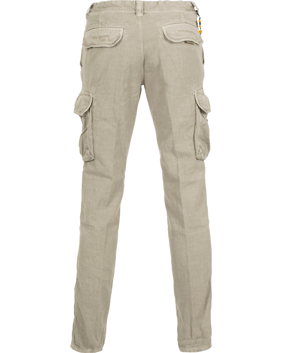 Homme | Pantalons | Incotex | Slim Fit Cargo Slacks Natural