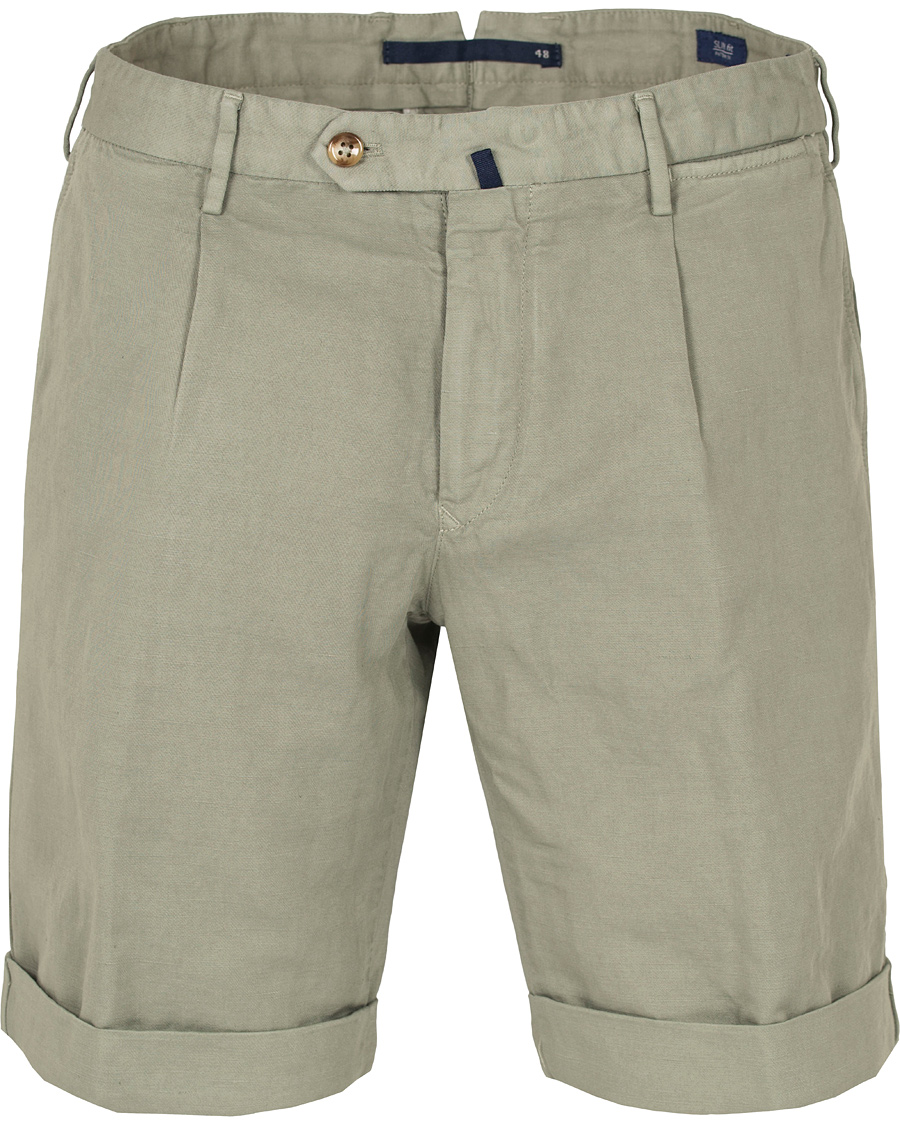 Heren | Korte broek | Incotex | Chinolino Shorts Washed Green