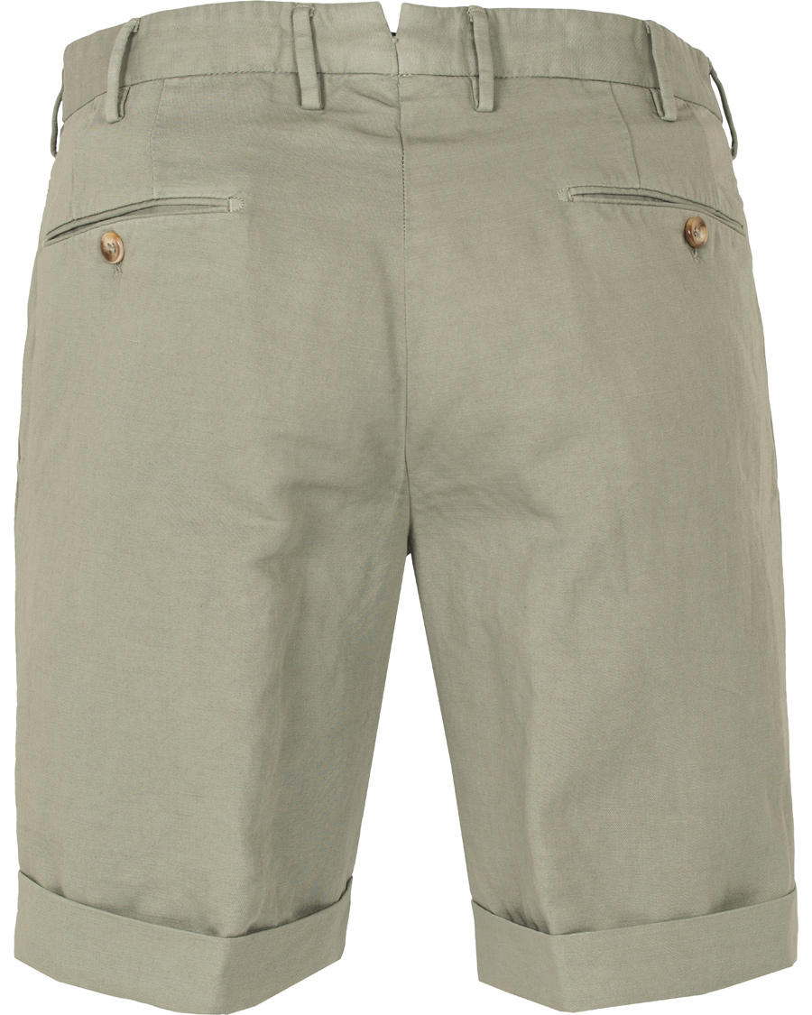 Heren | Korte broek | Incotex | Chinolino Shorts Washed Green
