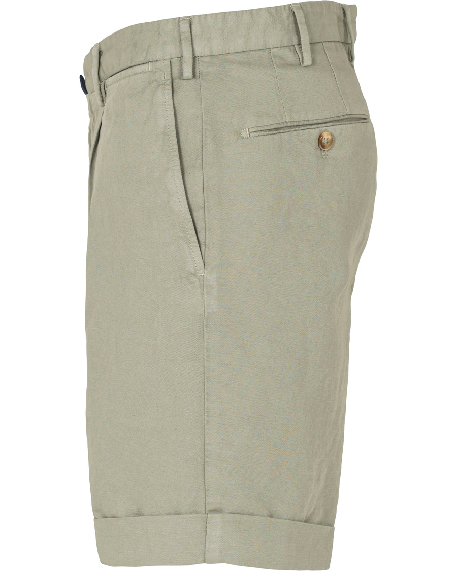 Heren | Korte broek | Incotex | Chinolino Shorts Washed Green