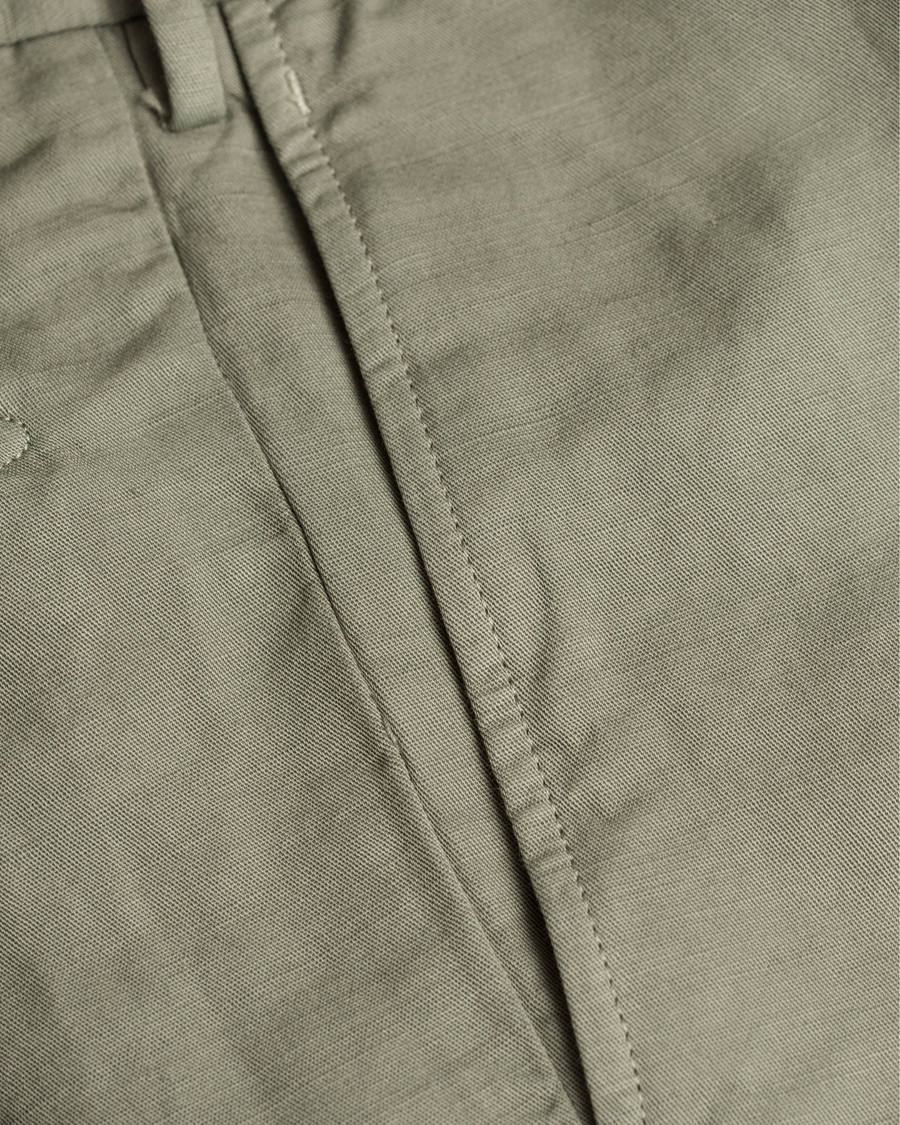 Heren | Korte broek | Incotex | Chinolino Shorts Washed Green