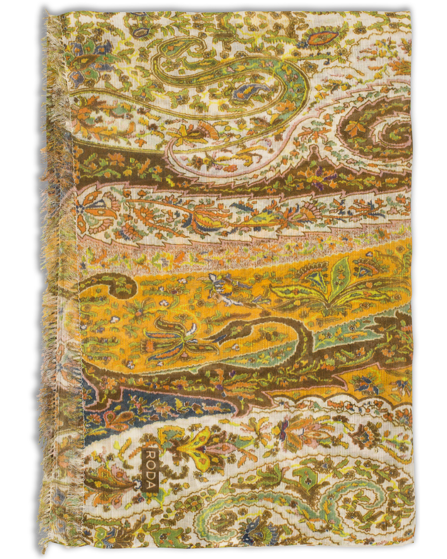 Heren | Roda Paisley Scarf Light Green | Roda | Paisley Scarf Light Green