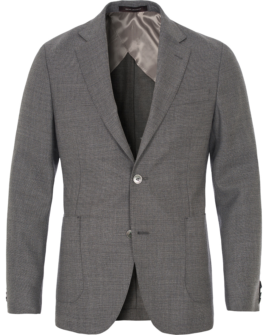 Homme | Blazers | Oscar Jacobson | Einar Patch Pocket Blazer Grey