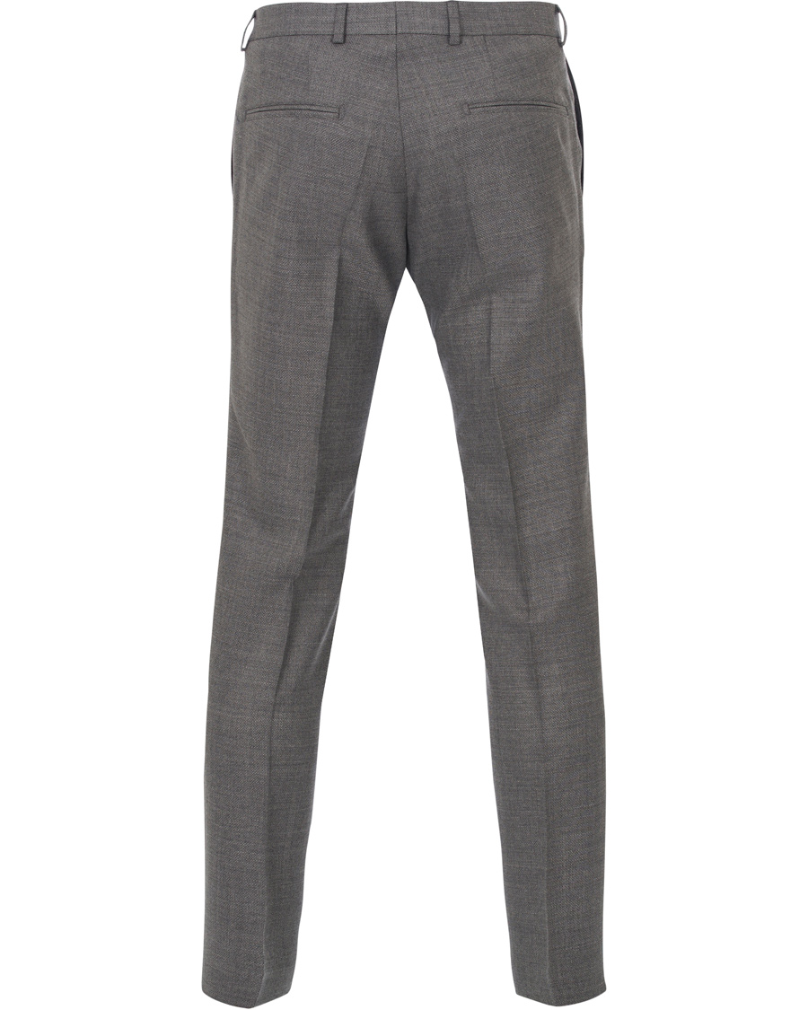 Homme | Pantalons | Oscar Jacobson | Damien Wool Trousers Grey