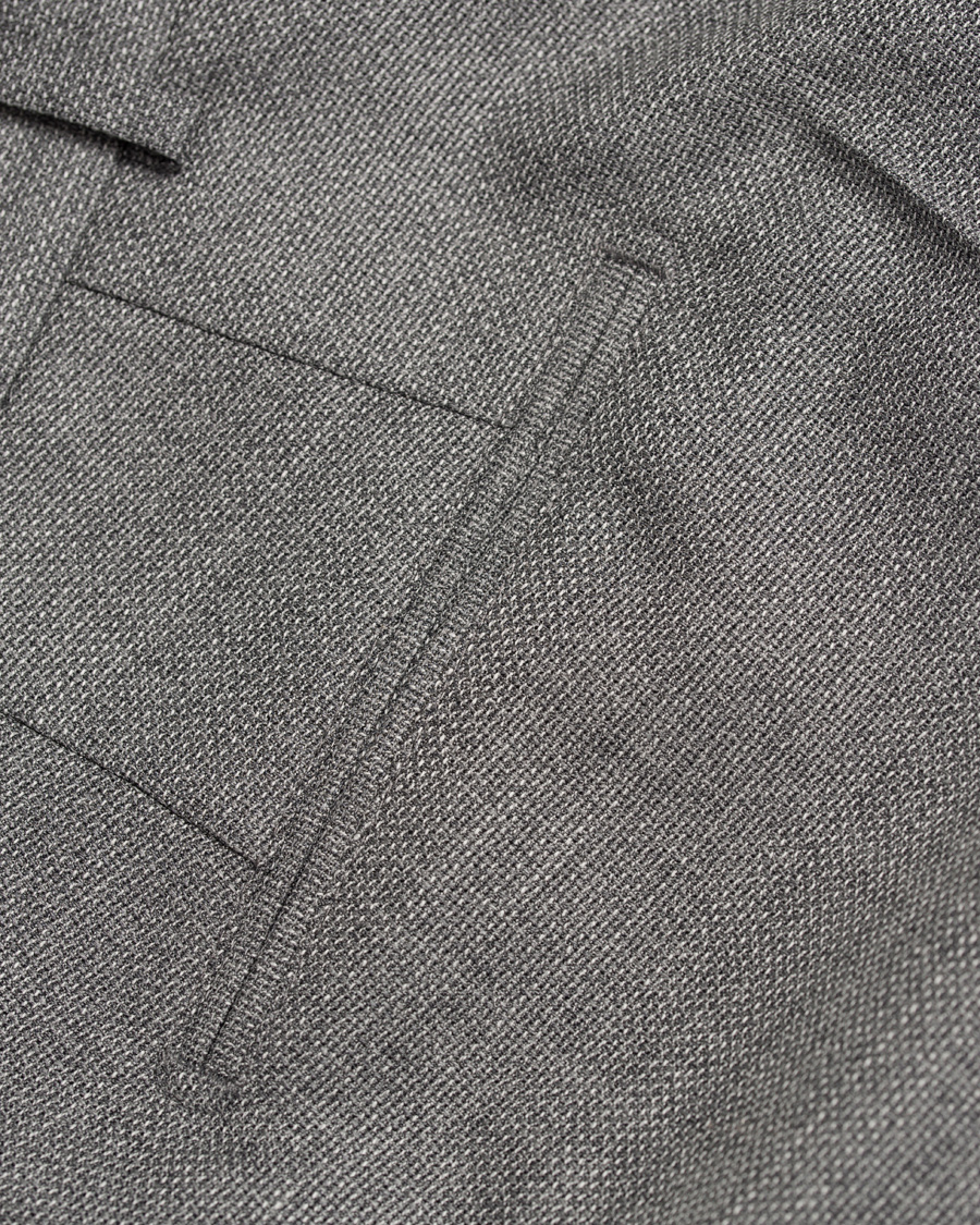 Homme | Pantalons | Oscar Jacobson | Damien Wool Trousers Grey