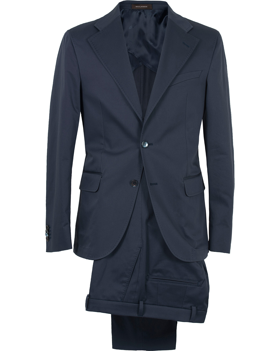Homme | Costumes | Oscar Jacobson | Fellow Cotton Suit Navy