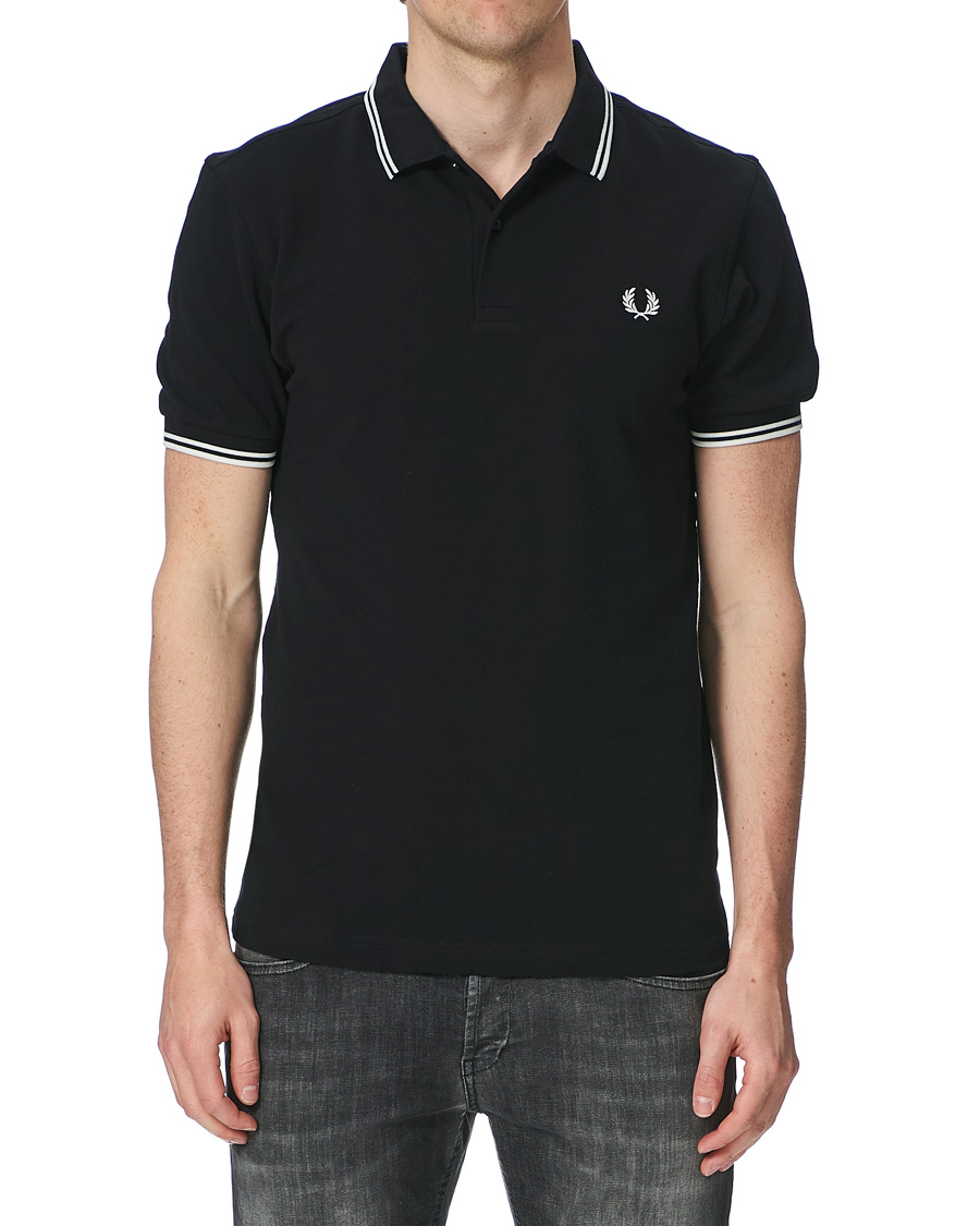 Heren | Polo's | Fred Perry | Twin Tip Polo Black