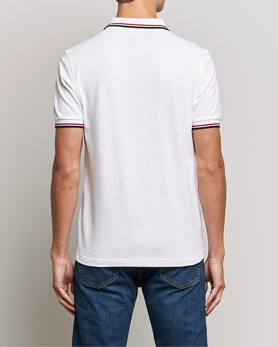 Homme | Polos | Fred Perry | Twin Tipped Polo Shirt White