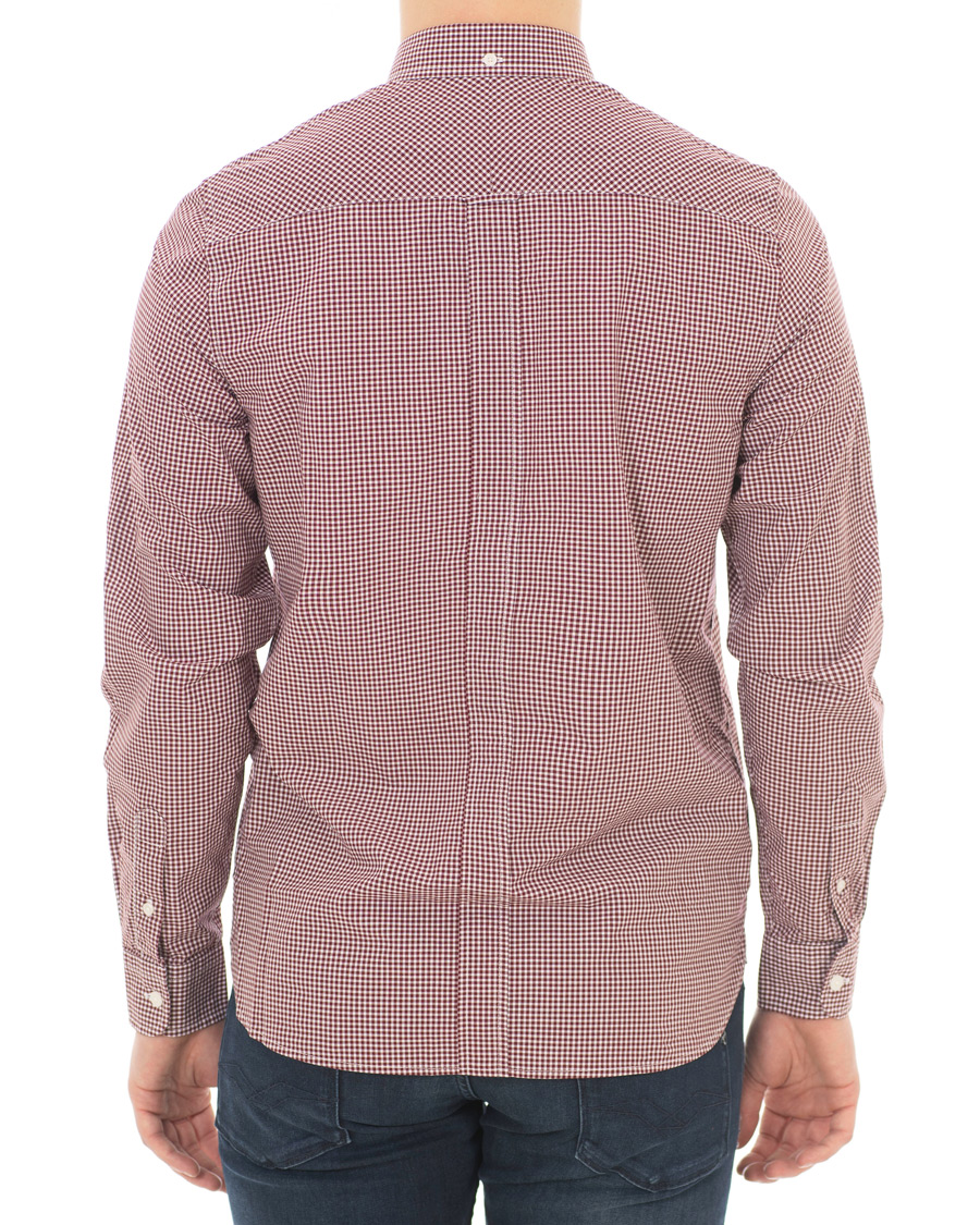 Homme | Chemises | Fred Perry | Classic Fit Gingham Shirt Mahogany