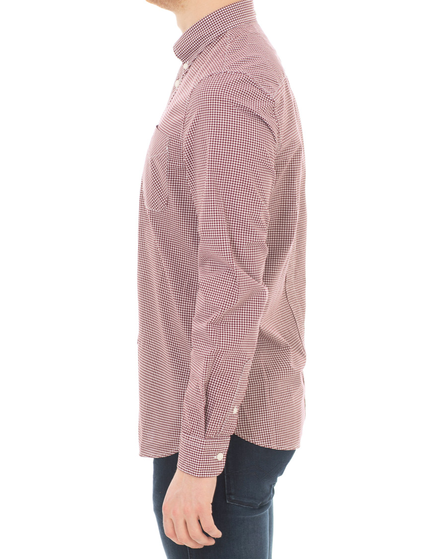 Homme | Chemises | Fred Perry | Classic Fit Gingham Shirt Mahogany