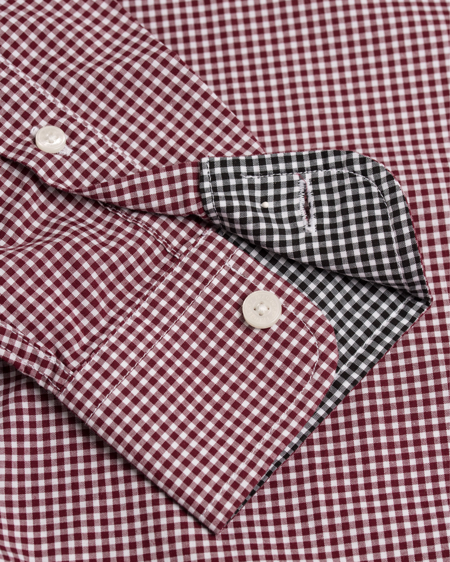 Homme | Chemises | Fred Perry | Classic Fit Gingham Shirt Mahogany
