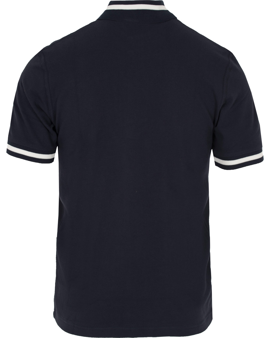 Homme | Polos | Fred Perry Reissues | Made in England Single Tip Polo Navy/Snow