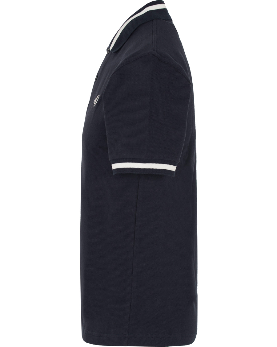 Homme | Polos | Fred Perry Reissues | Made in England Single Tip Polo Navy/Snow