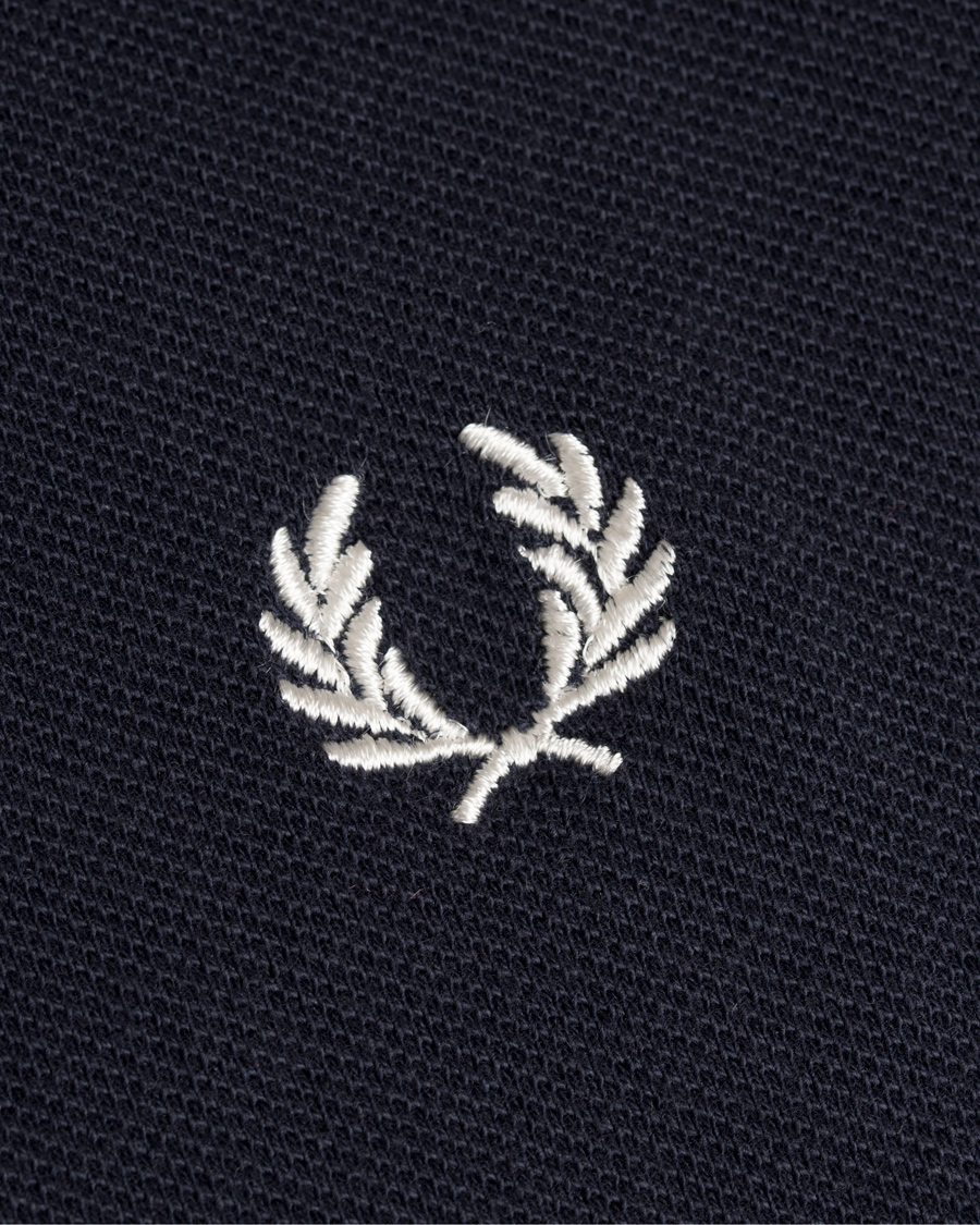 Homme | Polos | Fred Perry Reissues | Made in England Single Tip Polo Navy/Snow