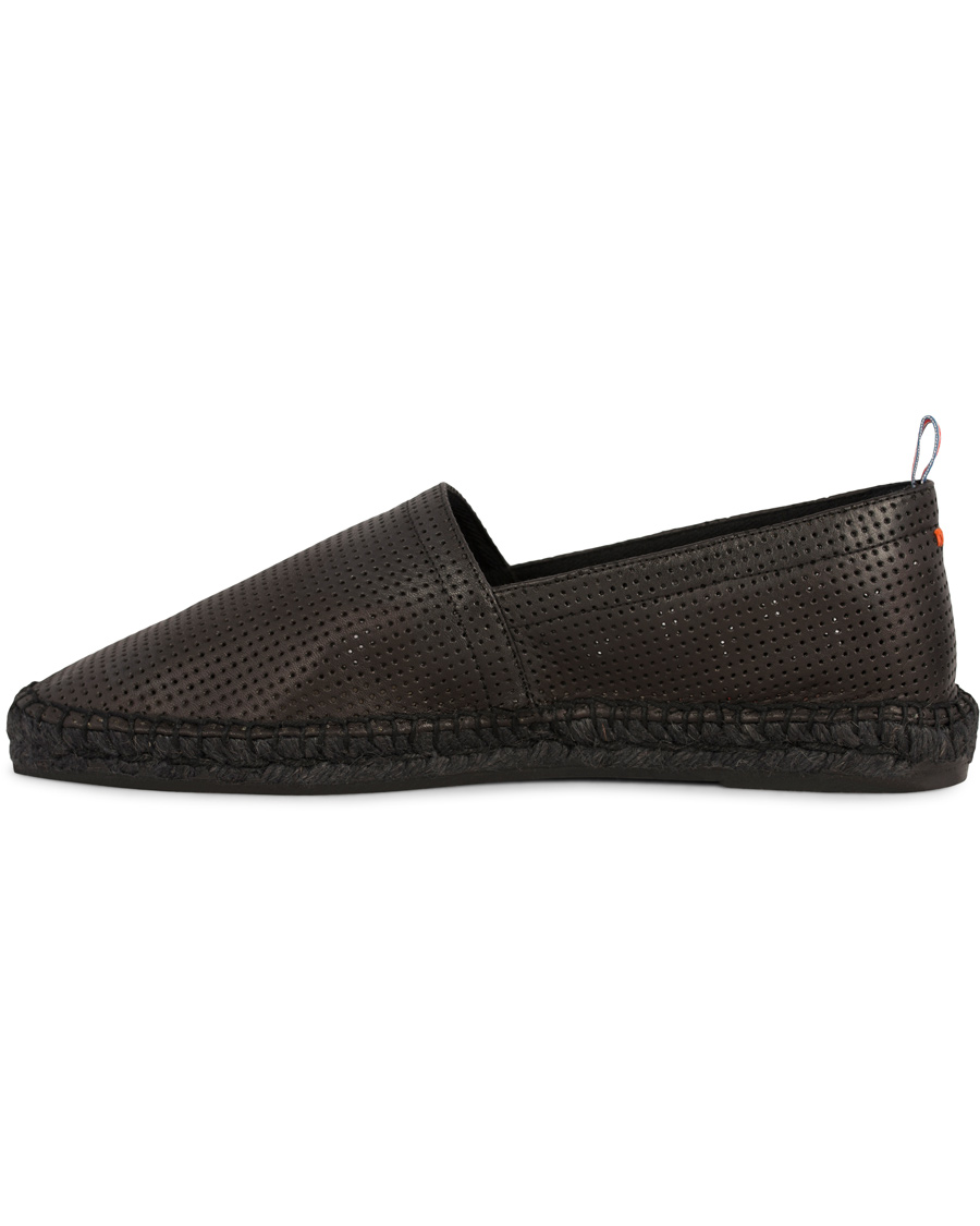 Homme | Castañer Pablo Perforated Nappa Leather Espadrilles Negro | Castañer | Pablo Perforated Nappa Leather Espadrilles Negro
