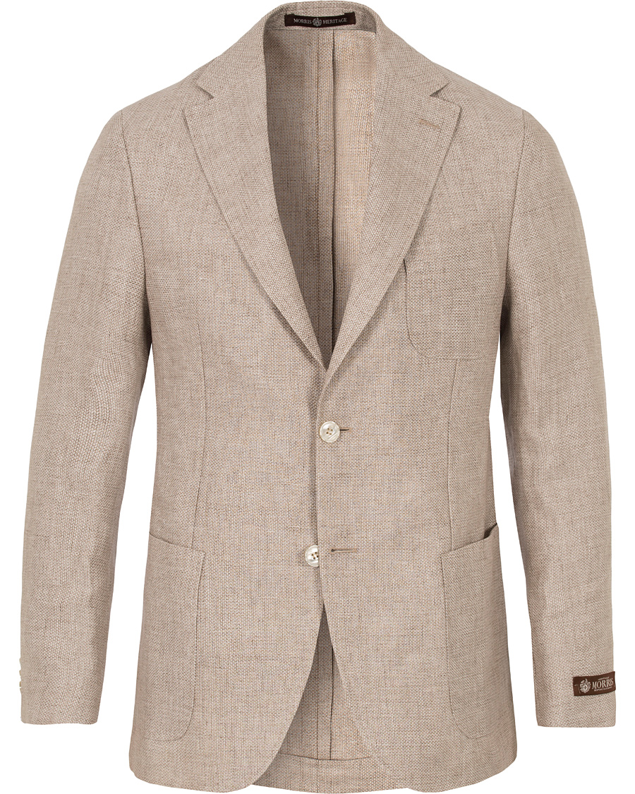Homme | Blazers | Morris Heritage | Edward Structure Linen Blazer Khaki