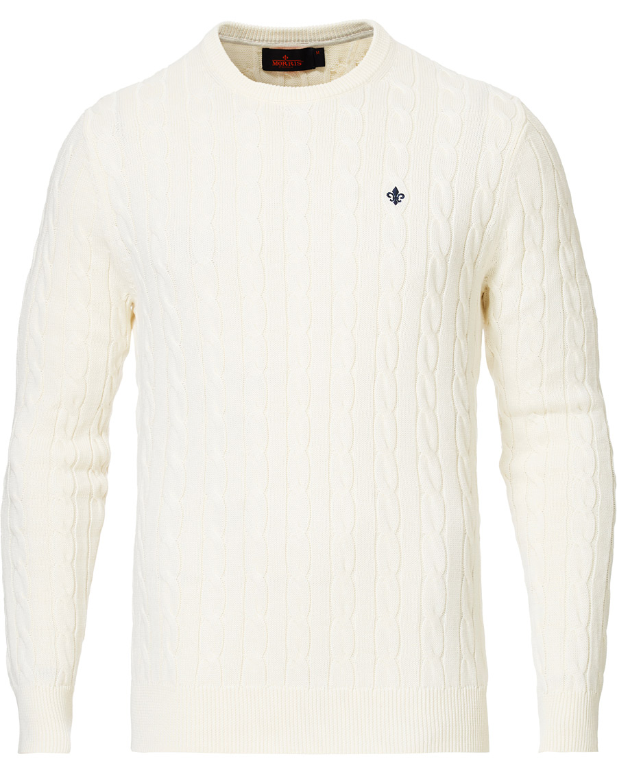 Homme | Pulls Et Tricots | Morris | Pima Cotton Cable Off White