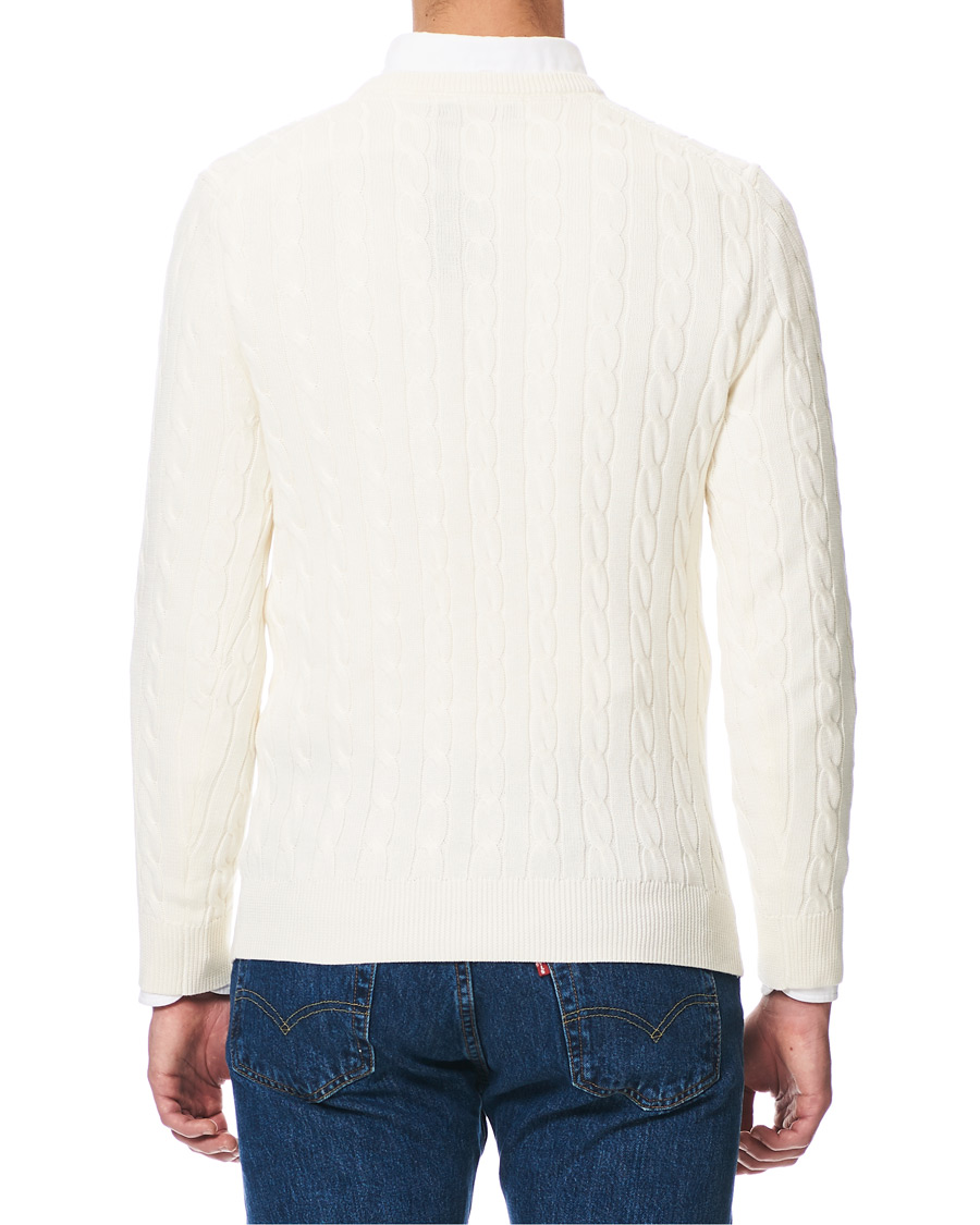 Homme | Pulls Et Tricots | Morris | Pima Cotton Cable Off White