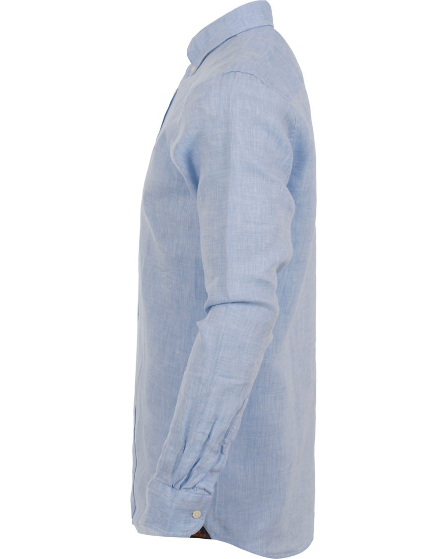 Homme | Chemises | Morris | Douglas Linen Shirt Light Blue