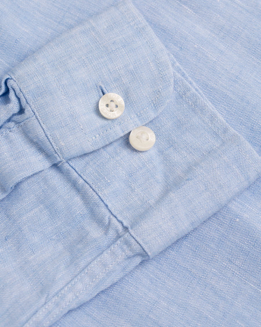 Homme | Chemises | Morris | Douglas Linen Shirt Light Blue