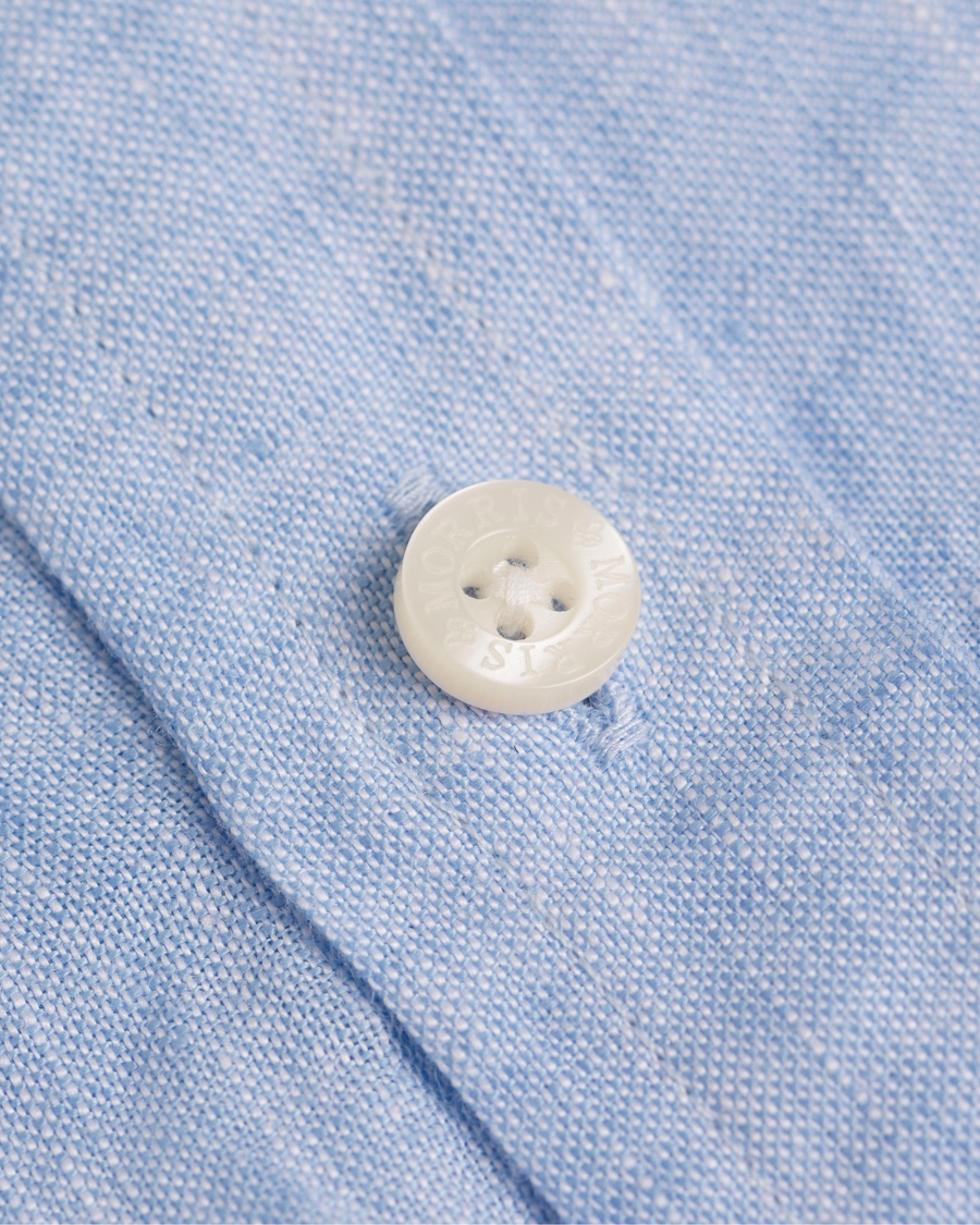 Homme | Chemises | Morris | Douglas Linen Shirt Light Blue