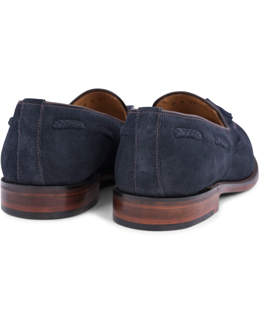 Homme | Loake 1880 MTO Temple Loafer Navy Suede | Loake 1880 | MTO Temple Loafer Navy Suede