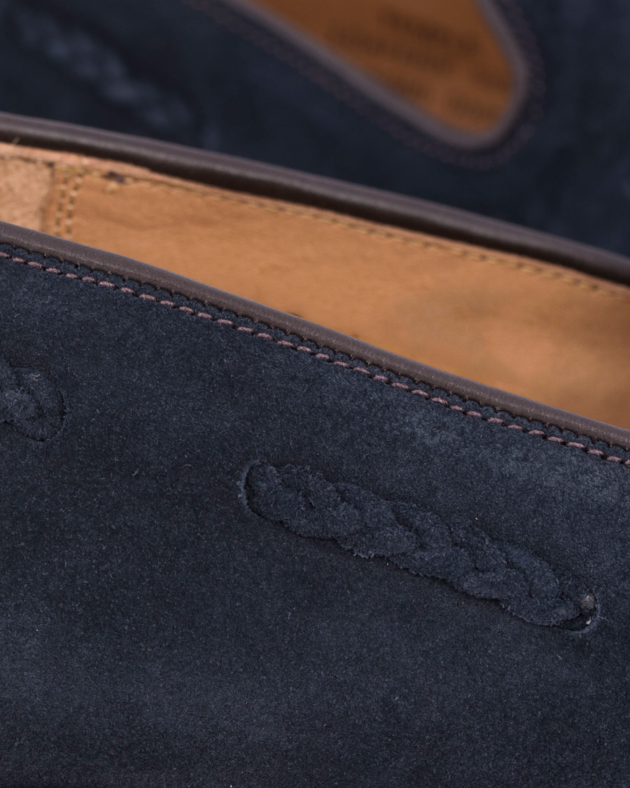 Homme | Loake 1880 MTO Temple Loafer Navy Suede | Loake 1880 | MTO Temple Loafer Navy Suede