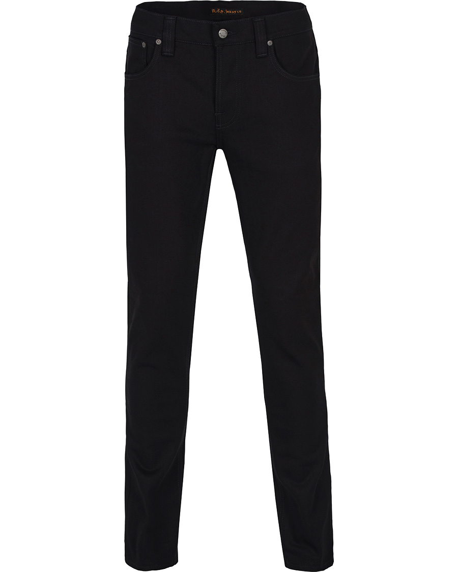 Homme | Jeans | Nudie Jeans | Grim Tim Organic Slim Fit Stretch Jeans Black Ring