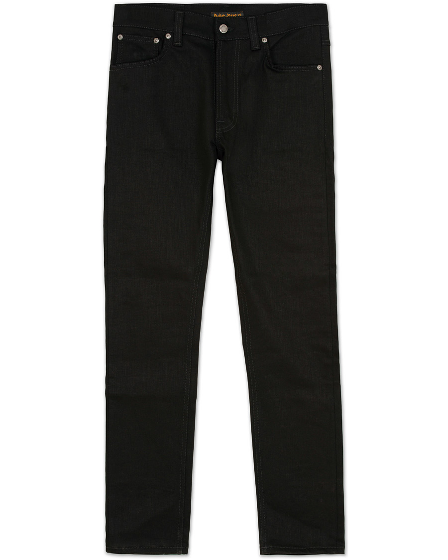 Homme | Jeans | Nudie Jeans | Lean Dean Organic Slim Fit Stretch Jeans Dry Cold Black