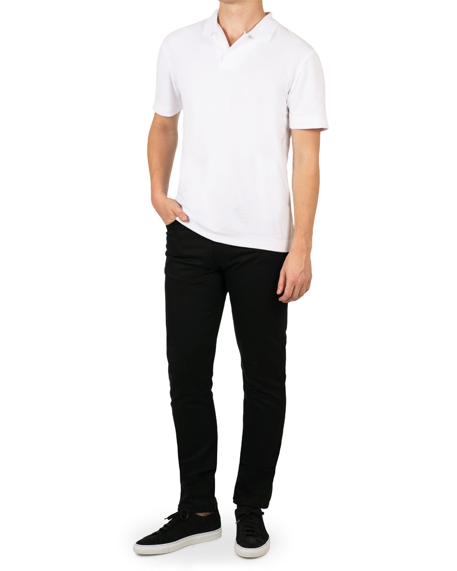 Homme | Jeans | Nudie Jeans | Lean Dean Organic Slim Fit Stretch Jeans Dry Cold Black