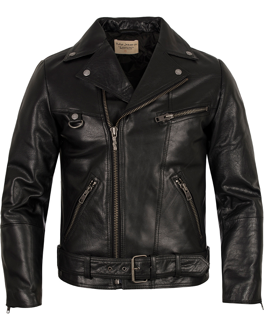 Homme | Manteaux Et Vestes | Nudie Jeans | Ziggy Punk Leather Jacket Black