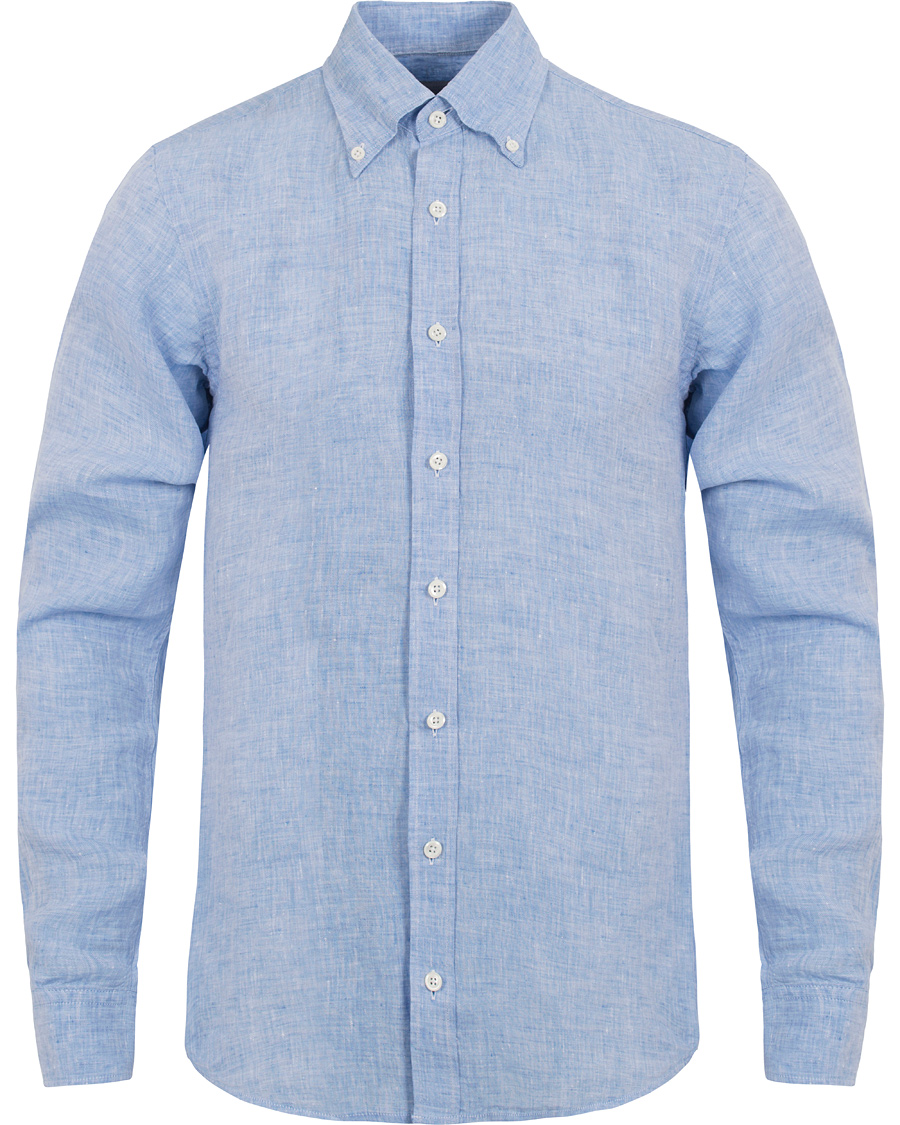 Homme | Chemises | Oscar Jacobson | Harry Slim Fit Button Down Shirt Light Blue
