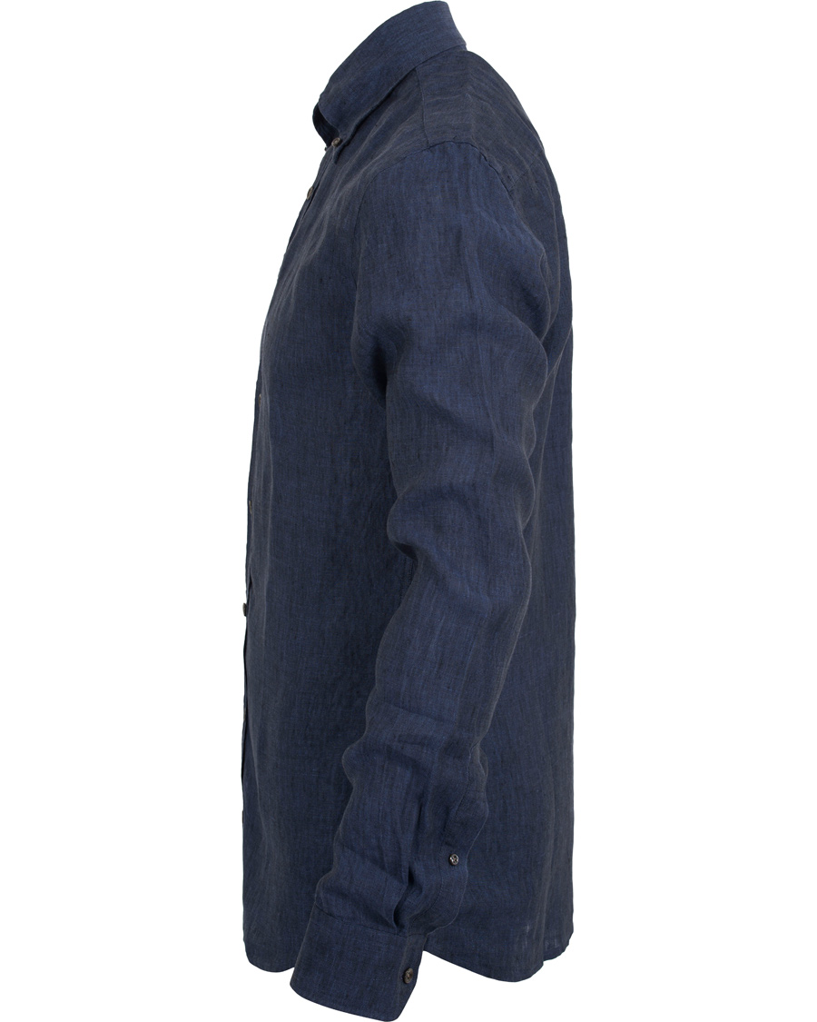 Homme | Chemises | Oscar Jacobson | Harry Slim Fit Button Down Shirt Blue