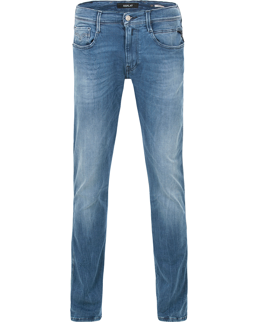 Heren | Jeans | Replay | M914 Anbass Hyperflex Jeans Light Blue