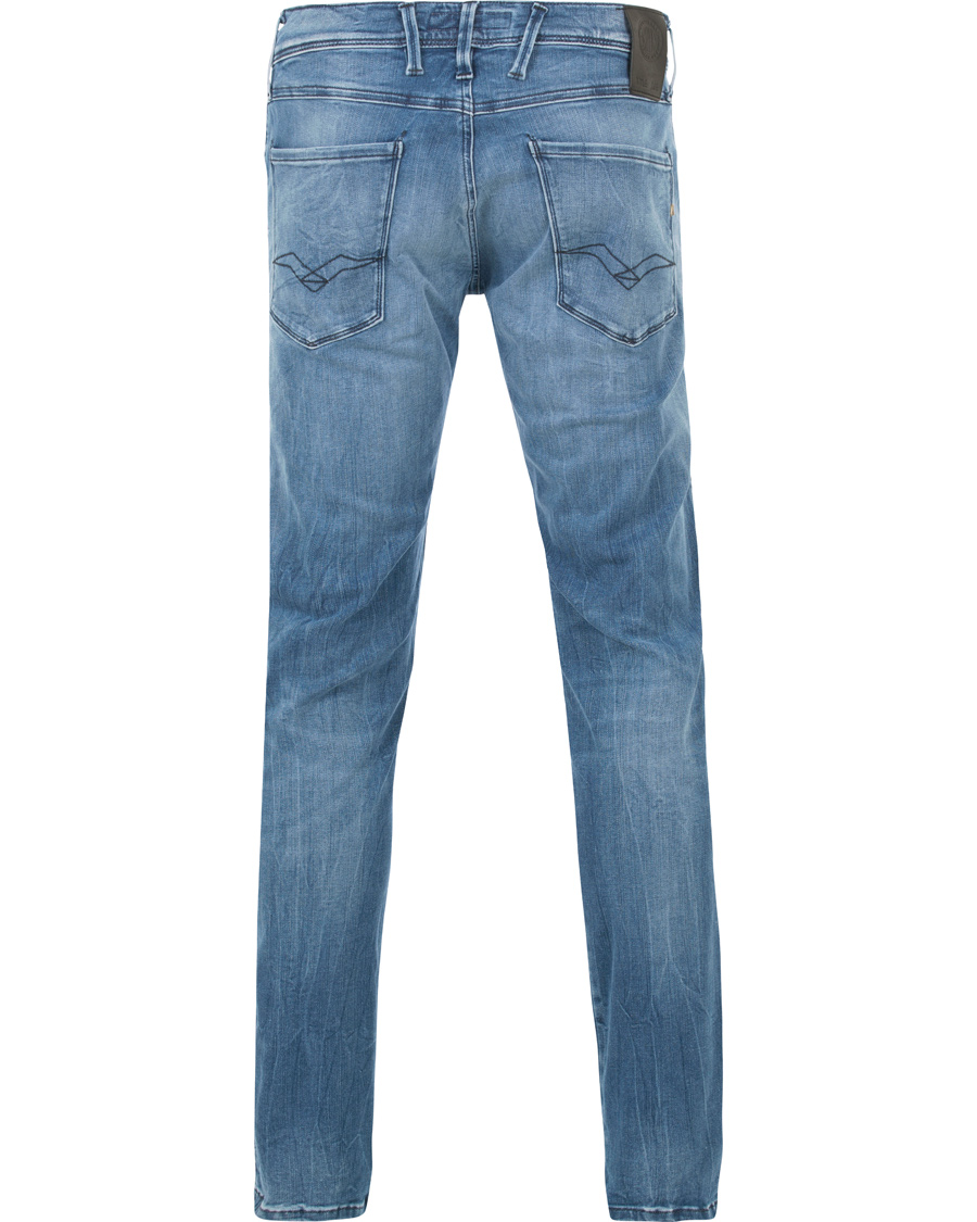 Heren | Jeans | Replay | M914 Anbass Hyperflex Jeans Light Blue