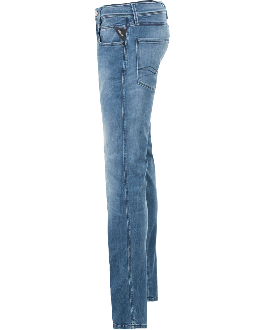 Heren | Jeans | Replay | M914 Anbass Hyperflex Jeans Light Blue