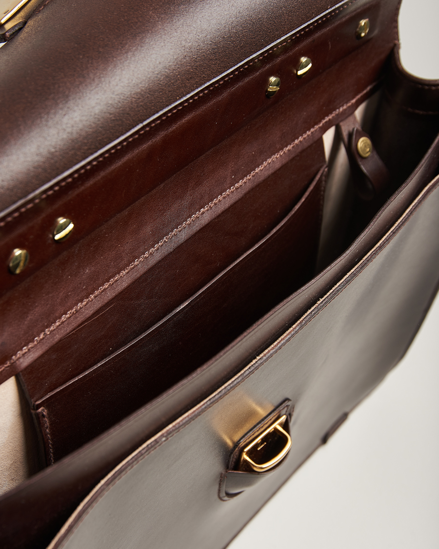 Heren | Tassen | Tärnsjö Garveri | TG1873 Briefcase Dark Brown